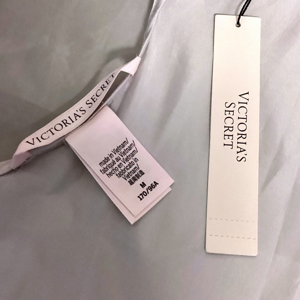 Victoria's Secret Organza Pink Champagne Mini Slip Size M NWT - Picture 9 of 10